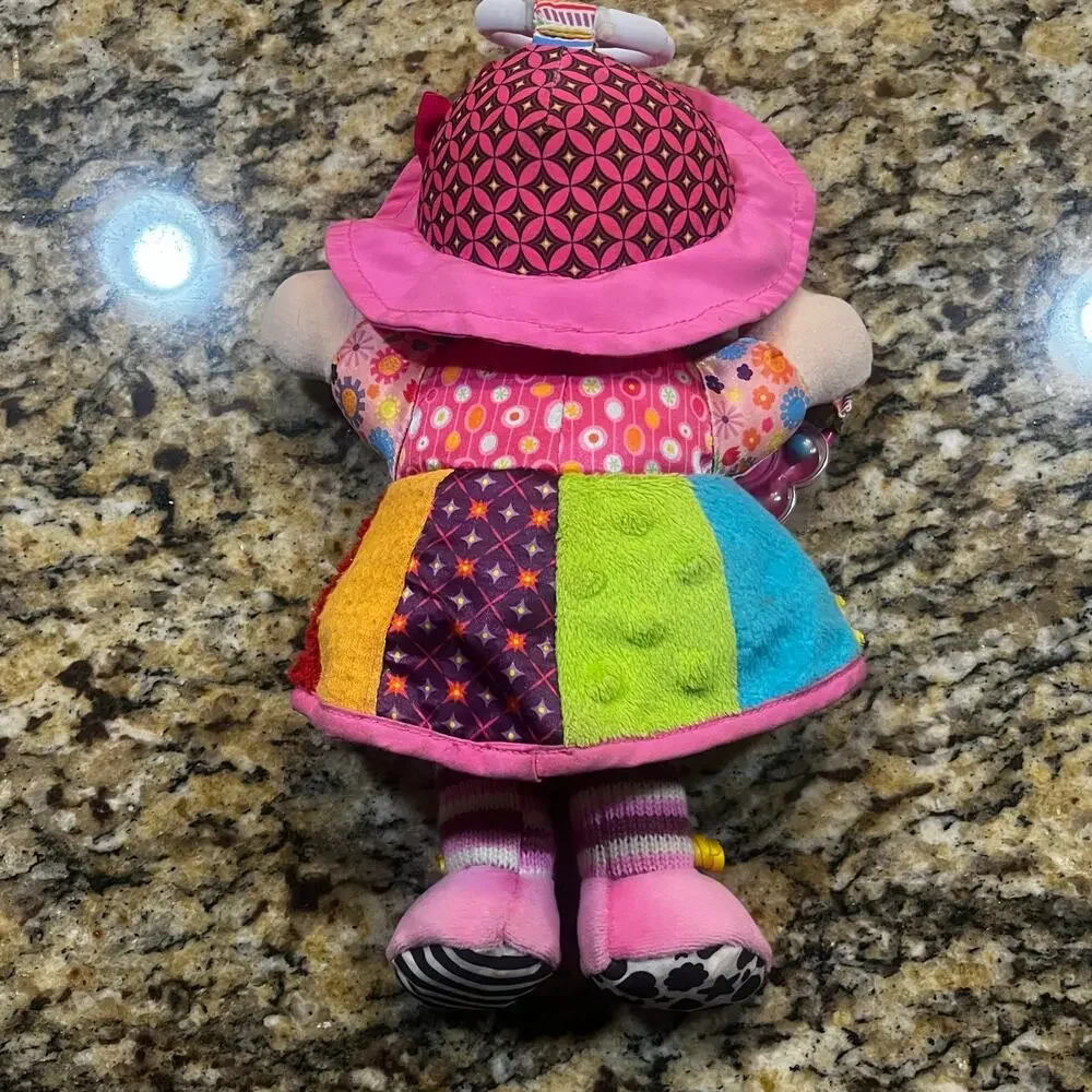Tomy Lamaze My Friend Emily Sensory Development Baby Girl Plush‎ Doll Rattle 10”